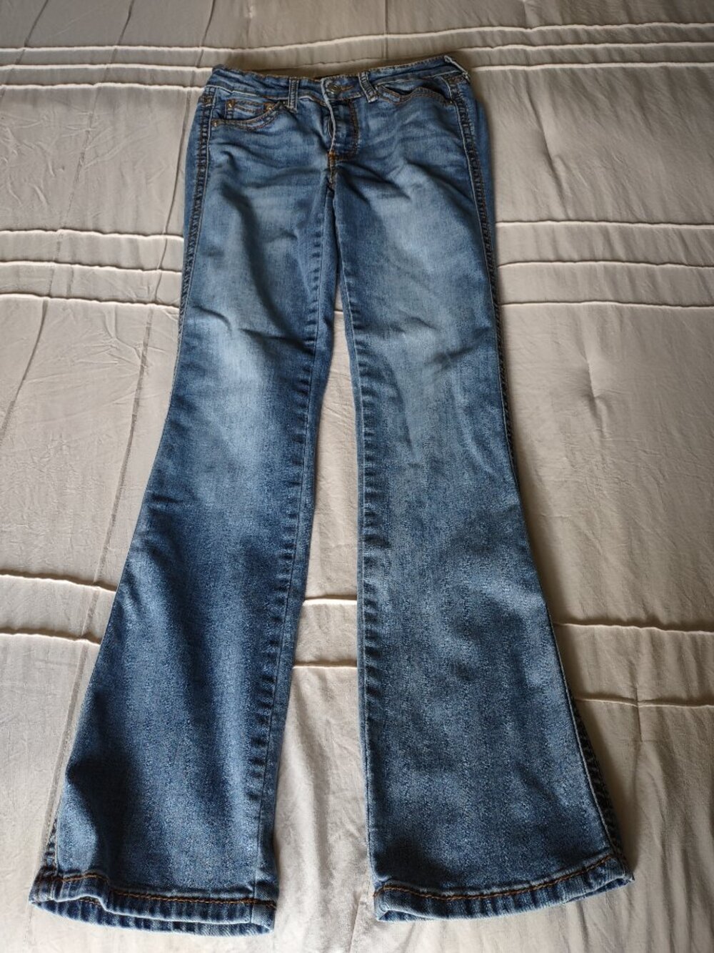 Project Indigo Junior’s Flare Jeans Size 7 - Picture 9 of 15